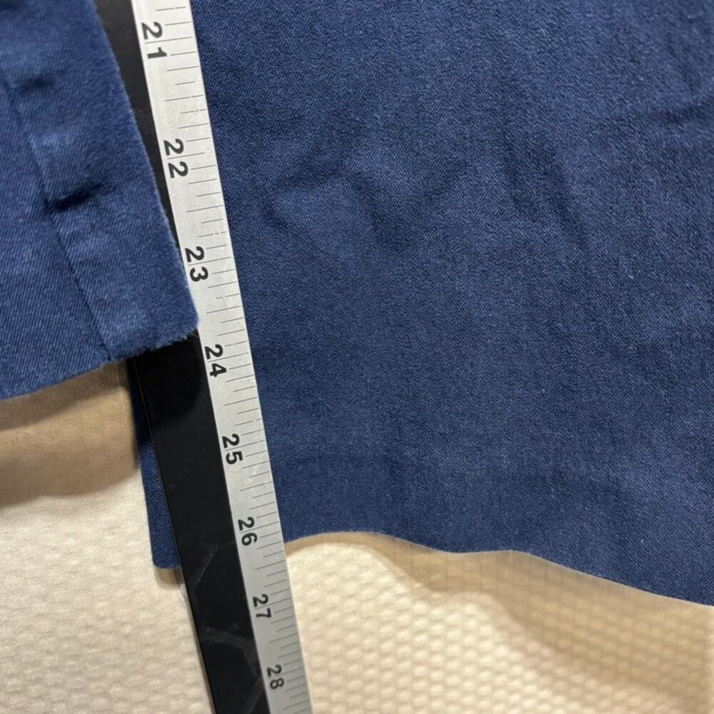Chicos Navy Blue Pull On Slim Short Pants Stretch Career Trousers Size 0.5 US 6 - Picture 7 of 11